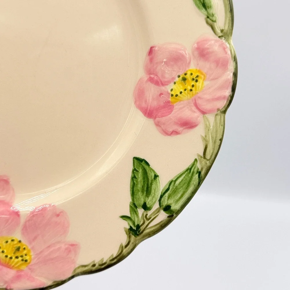 VTG Franciscan Desert Rose Salad Plate Hand Decorated California USA Vintage